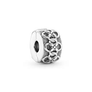 Flower Pattern Clip Charm 