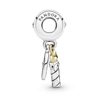 Two-tone Birthday Candle Dangle Charm
