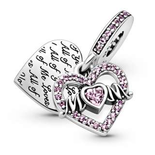 Heart & Mum Dangle Charm 