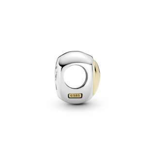 Domed Golden Heart Charm