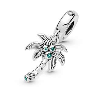 Palm Tree & Coconuts Dangle Charm