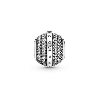 Pave & Logo Charm