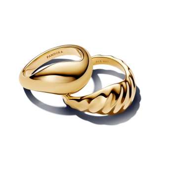 Rippled Stacking Rings 