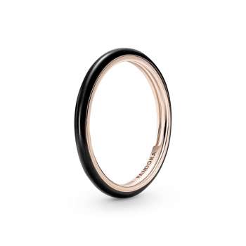 Pandora ME Black Enamel Ring 