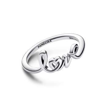 Handwritten Love Ring 