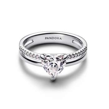 Double Band Heart Ring 