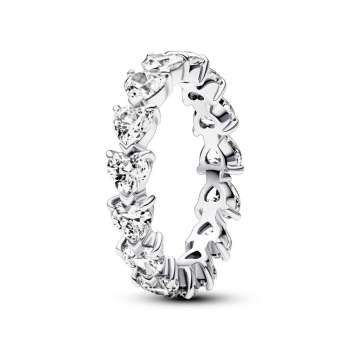 Row of Hearts Eternity Ring 