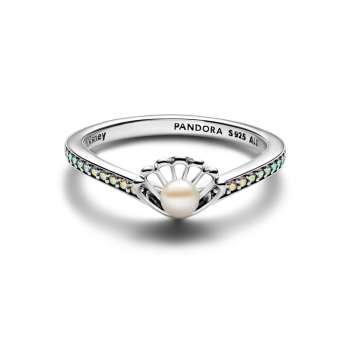 Disney Princess Ariel Shell Treated Freshwater Cultured Pearl Ring 