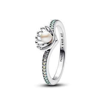 Disney Princess Ariel Shell Treated Freshwater Cultured Pearl Ring 