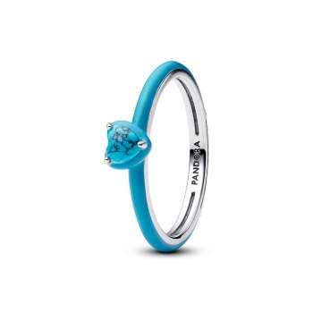 Turquoise-coloured Heart Stone Ring 