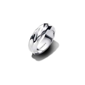 Rippled Wide Band Ring 