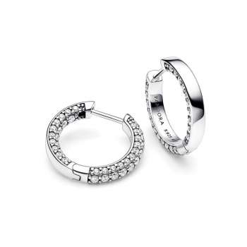 Pandora Timeless Pavé Single-row Hoop Earrings 