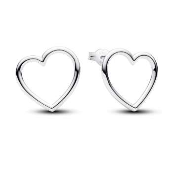 Front-facing Heart Stud Earrings 