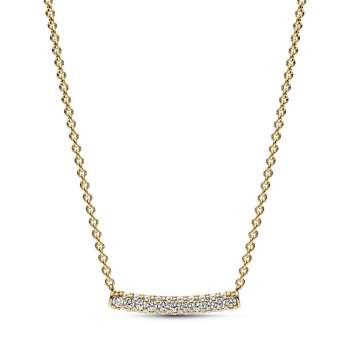 Pandora Timeless Pavé Single-row Bar Collier Necklace 