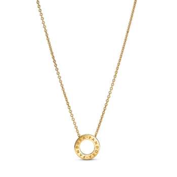 Pandora Logo Pavé Circle Collier Necklace 