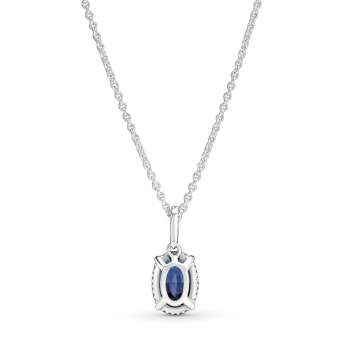 Sparkling Statement Halo Pendant Necklace 