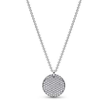 Pandora Timeless Pavé Round Pendant Necklace 