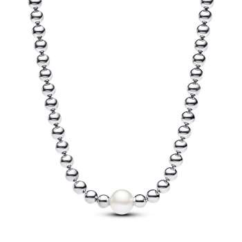 Treated Freshwater Cultured Pearl & Beads Collier Necklace 