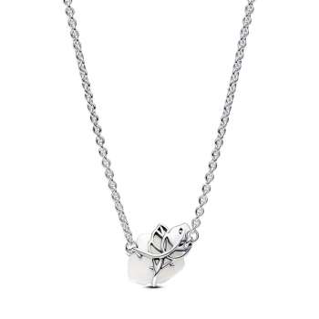 White Rose in Bloom Collier Necklace 