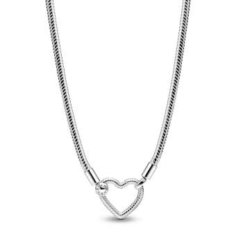 Heart Closure Snake Chain Necklace 