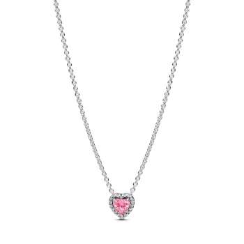 Ѓердан со розево срце Pink Elevated Heart 