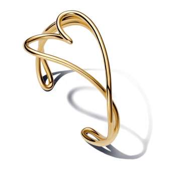 Oргански обликувана во срце bangle белегзија 