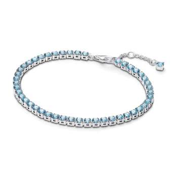 Sparkling Light Blue Tennis Bracelet 