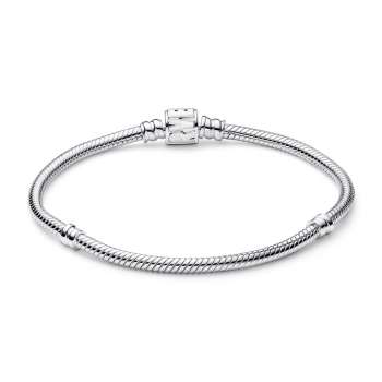 Pandora Moments Marvel Logo Clasp Snake Chain Bracelet 