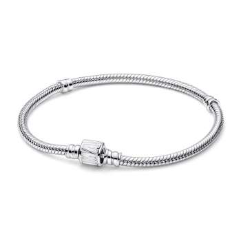 Pandora Moments Marvel Logo Clasp Snake Chain Bracelet 