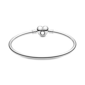 Pandora Moments Heart Clasp Bangle 