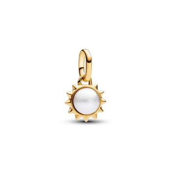 Pandora ME Treated Freshwater Cultured Pearl Sun Mini Dangle Charm 