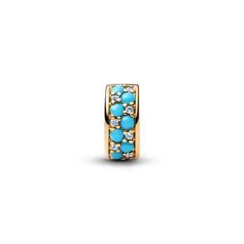 Aqua Blue Clip Charm 