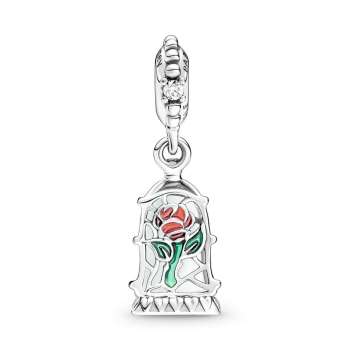 Disney Beauty and the Beast Enchanted Rose Dangle Charm 