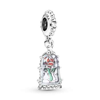 Disney Beauty and the Beast Enchanted Rose Dangle Charm 