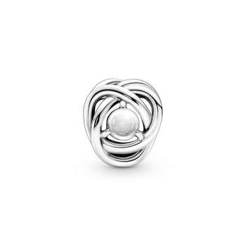 Clear Eternity Circle Charm 