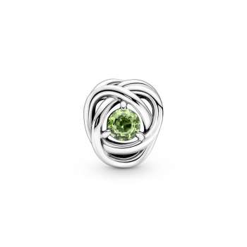 Spring Green Eternity Circle Charm 