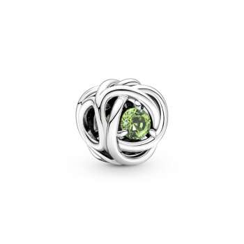 Spring Green Eternity Circle Charm 