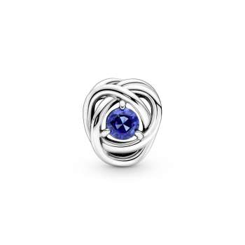 Blue Eternity Circle Charm 