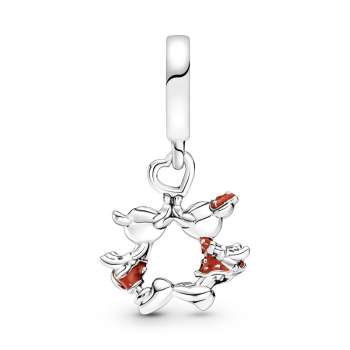 Disney Mickey Mouse & Minnie Mouse Kissing Dangle Charm 