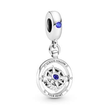 Spinning Compass Dangle Charm 