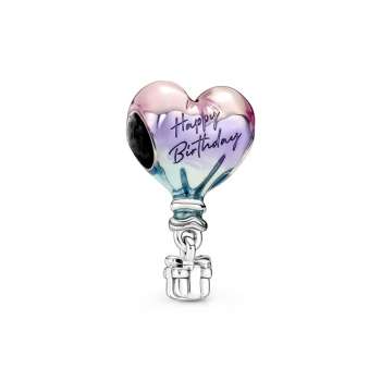 Happy Birthday Hot Air Balloon Charm 