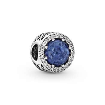 Sparkling Dark Blue Charm 