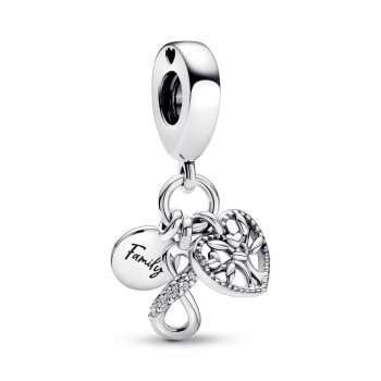 Family Infinity Triple Dangle Charm 