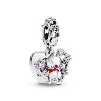 Disney Winnie the Pooh & Piglet Double Dangle Charm 