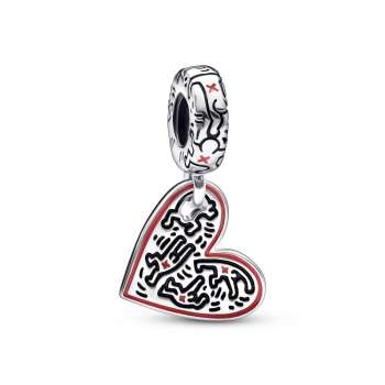 Keith Haring™ x Pandora Line Art People и Heart pendant 