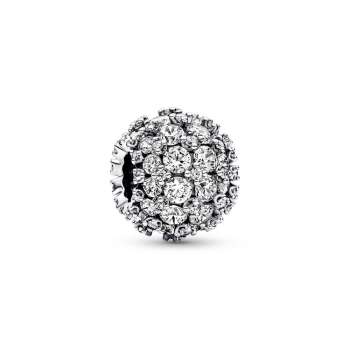 Sparkling Pavé Round Charm 