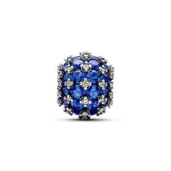 Sparkling Pavé Round Blue Charm 