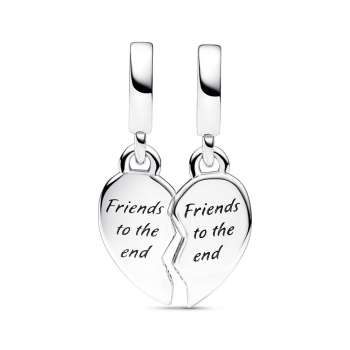 Friends Splittable Heart Dangle Charm 