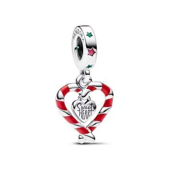 Висечки приврзок Candy Cane Heart Christmas 