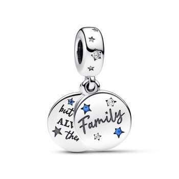 Family Love Double Dangle Charm 